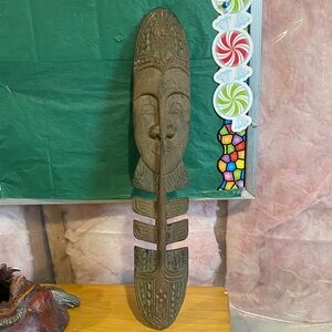 Carved Wooden Tribal Mask